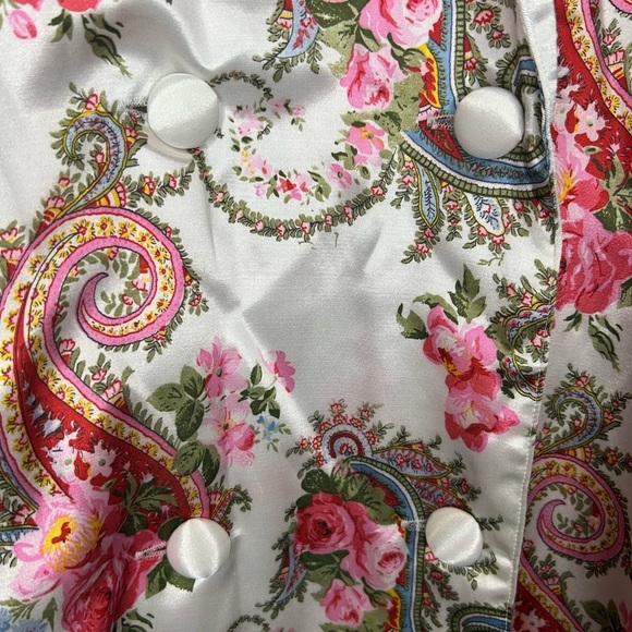 Vintage NWT KATHRYN Silky Floral Long Sleeve Nightgown Size‎ L - Picture 4 of 16